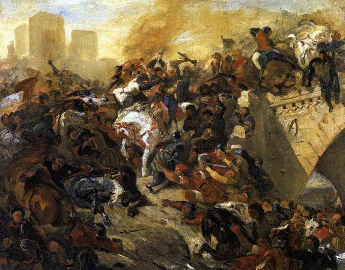 Eugene Delacroix The Battle of Taillebourg Norge oil painting art